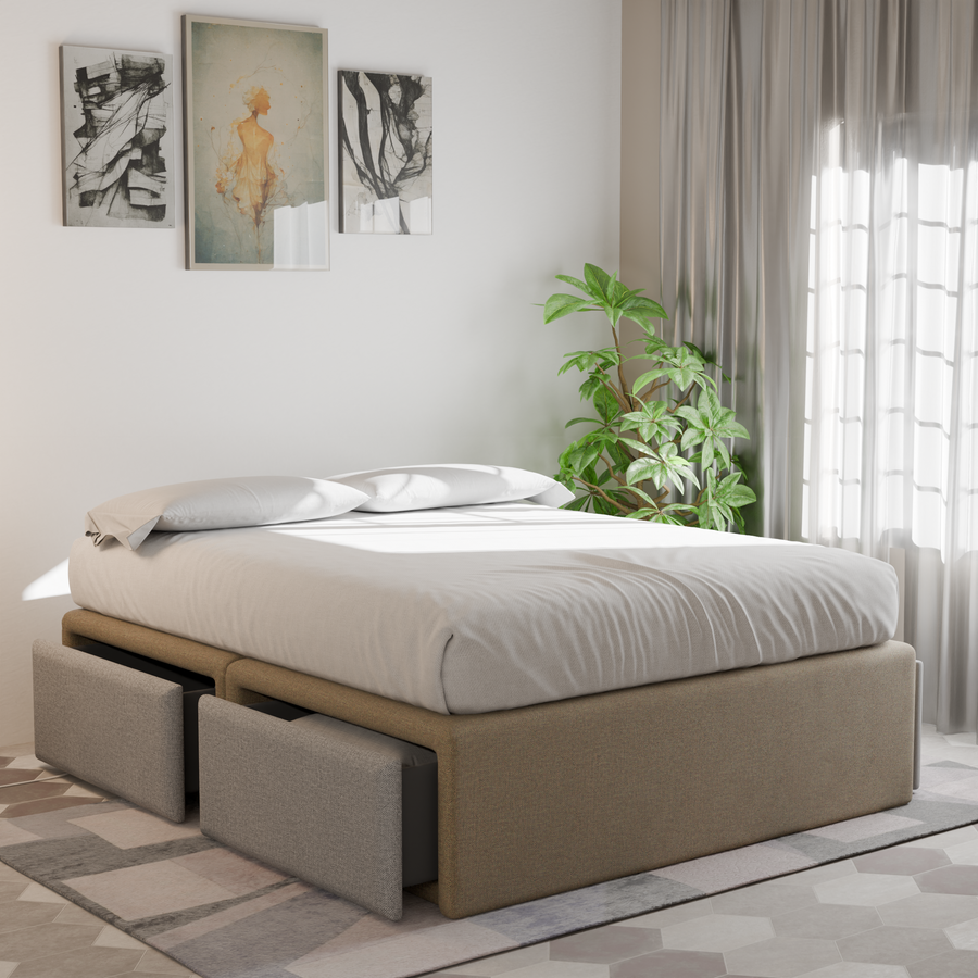 Avelon Fabric Drawer Bed Frame