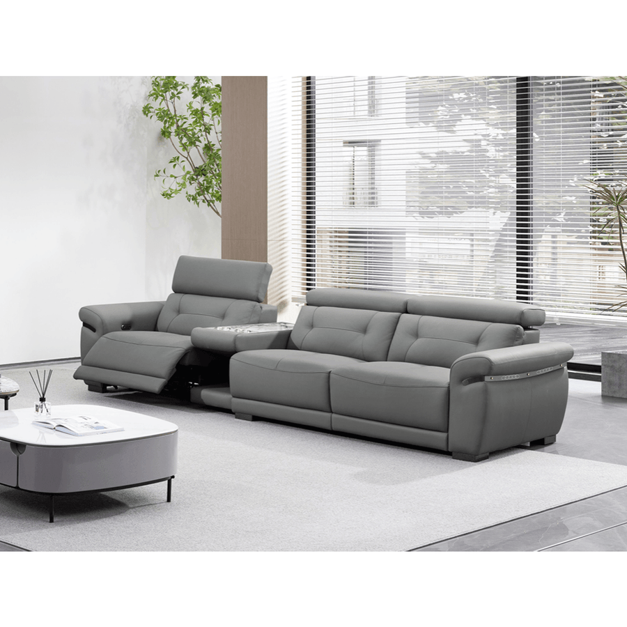 Montha Genuine Leather Recliner Sofa - Maxi Home Furnishing