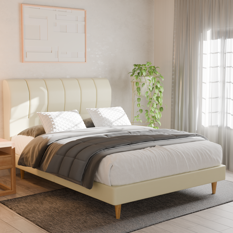 Marcell Faux Leather Bed Frame