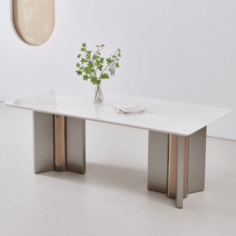 Ignacio Sintered Stone Dining Table - Maxi Home Furnishing