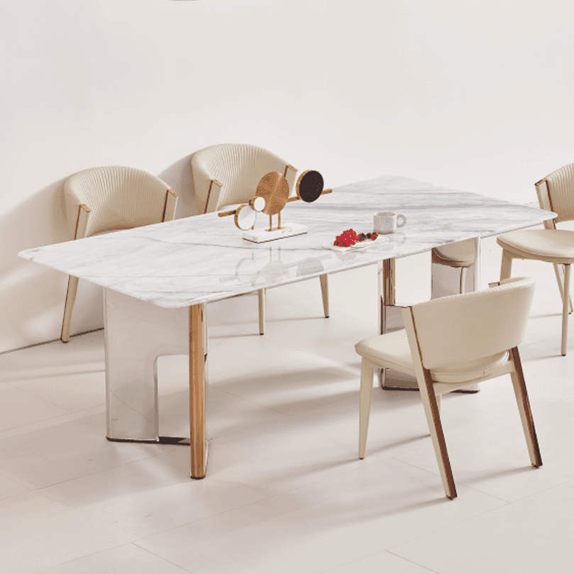 Ian Sintered Stone Dining Table - Maxi Home Furnishing