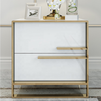 Kosmo White Bedside Table