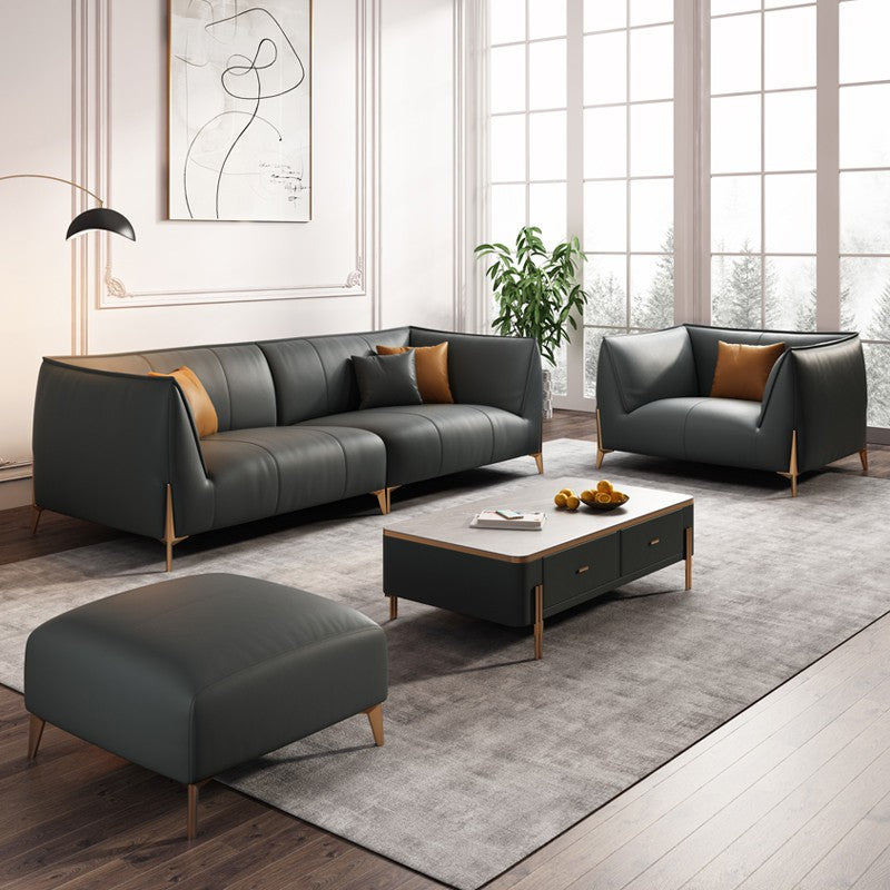 Casimiro Faux Leather Sofa