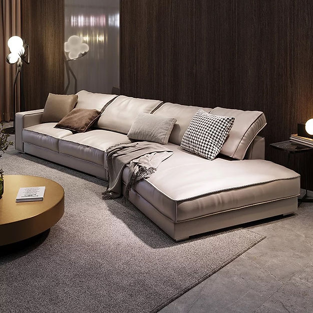 Lara Leathaire Angled Sectional Sofa