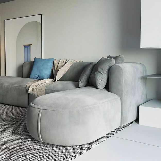 Gaspare Fabric Sectional Sofa