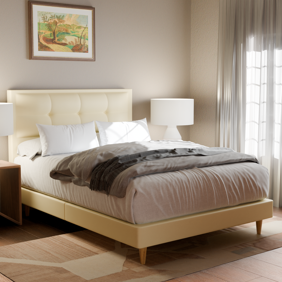 Melina Faux Leather Bed Frame