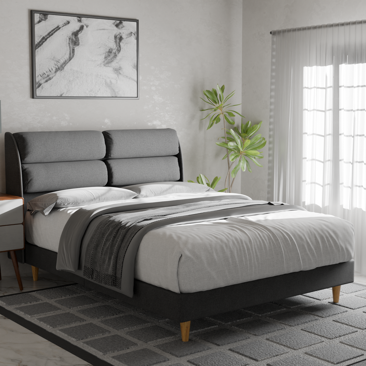 Zyler Fabric Bed Frame