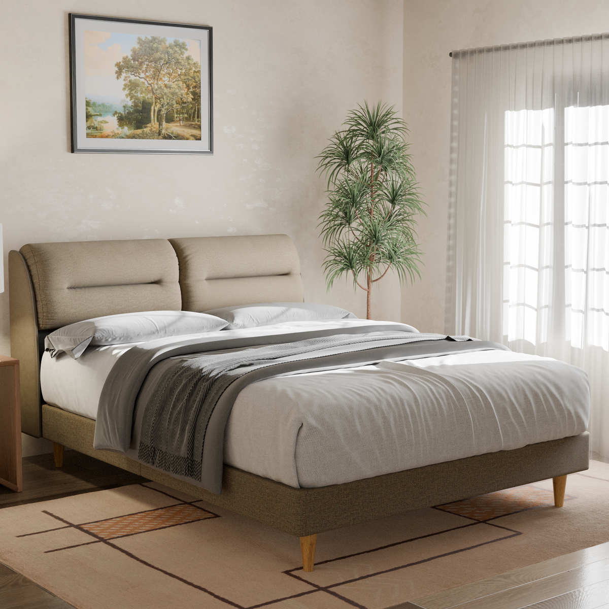 Lynara Fabric Bed Frame