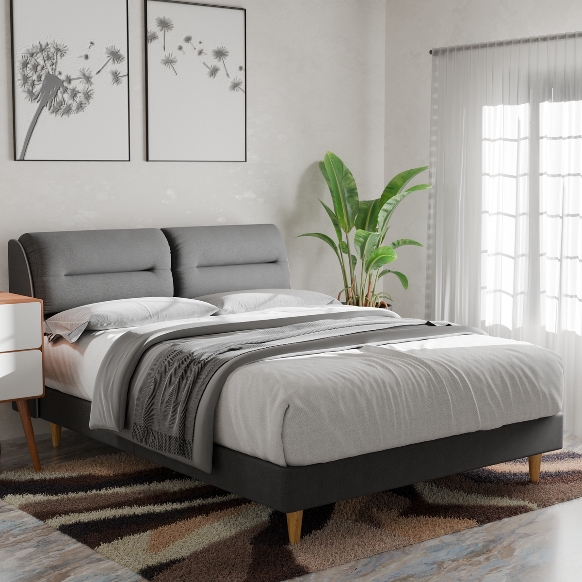 Lynara Fabric Bed Frame