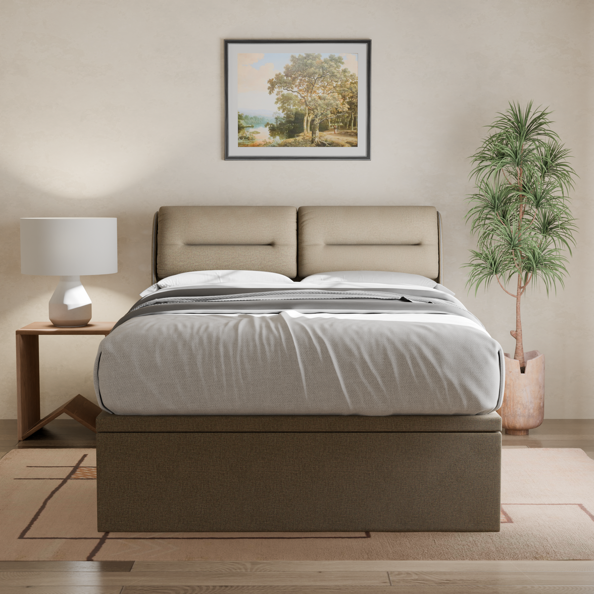 Lynara Fabric Storage Bed Frame