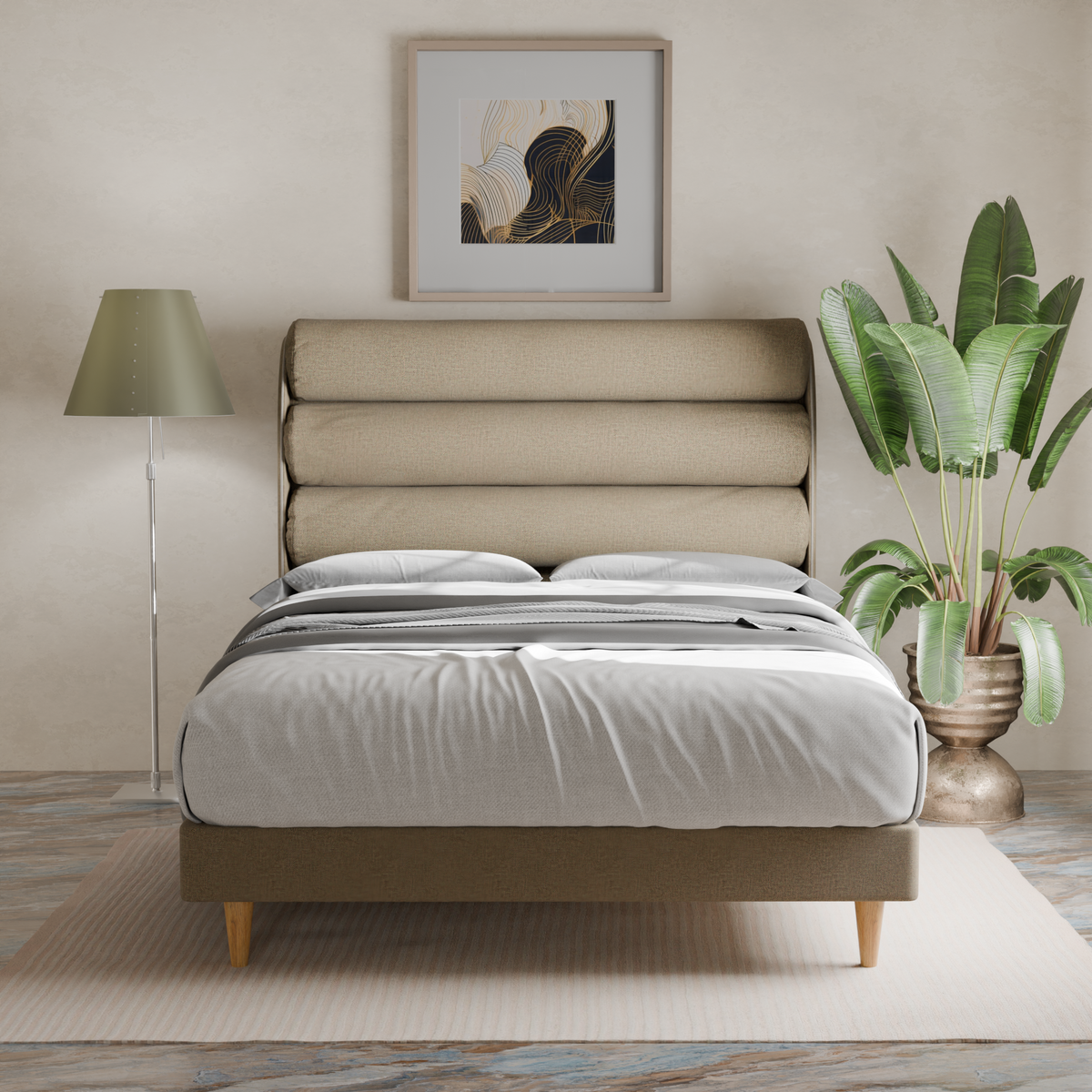 Jovian Fabric Bed Frame