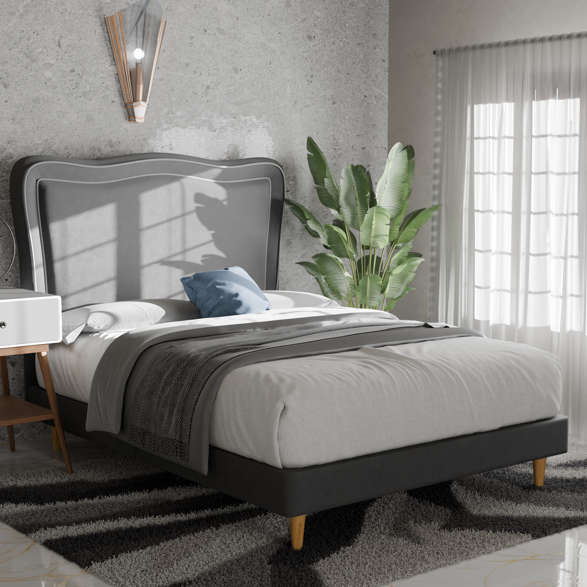 Freyla Fabric Bed Frame