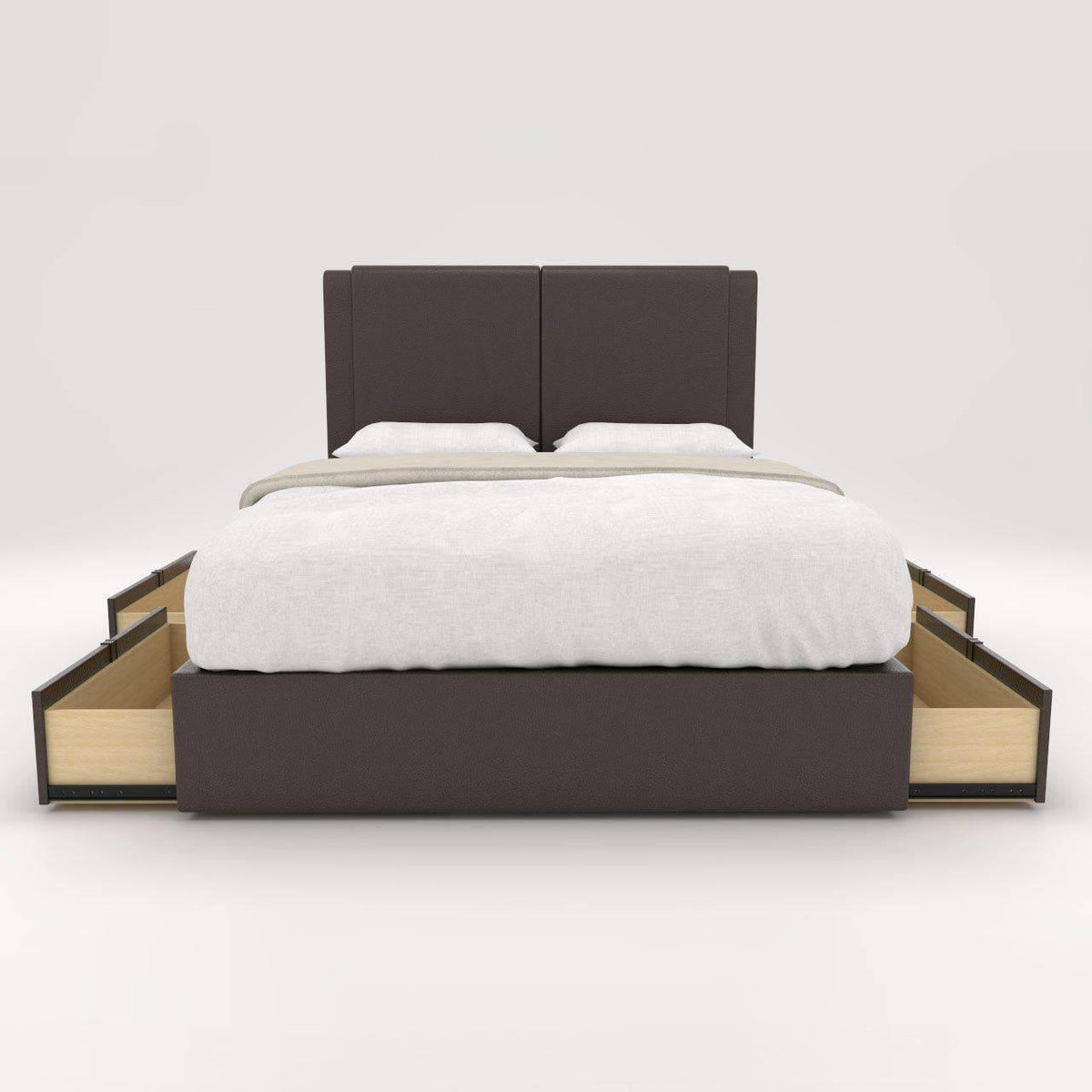 Ashleah Faux Leather Drawer Bed Frame Singapore