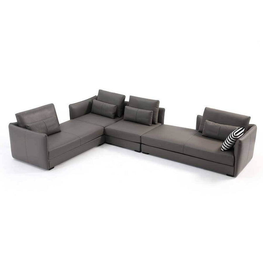 Coda Lunga Sectional Genuine Leather Sofa by Chattel Singapore