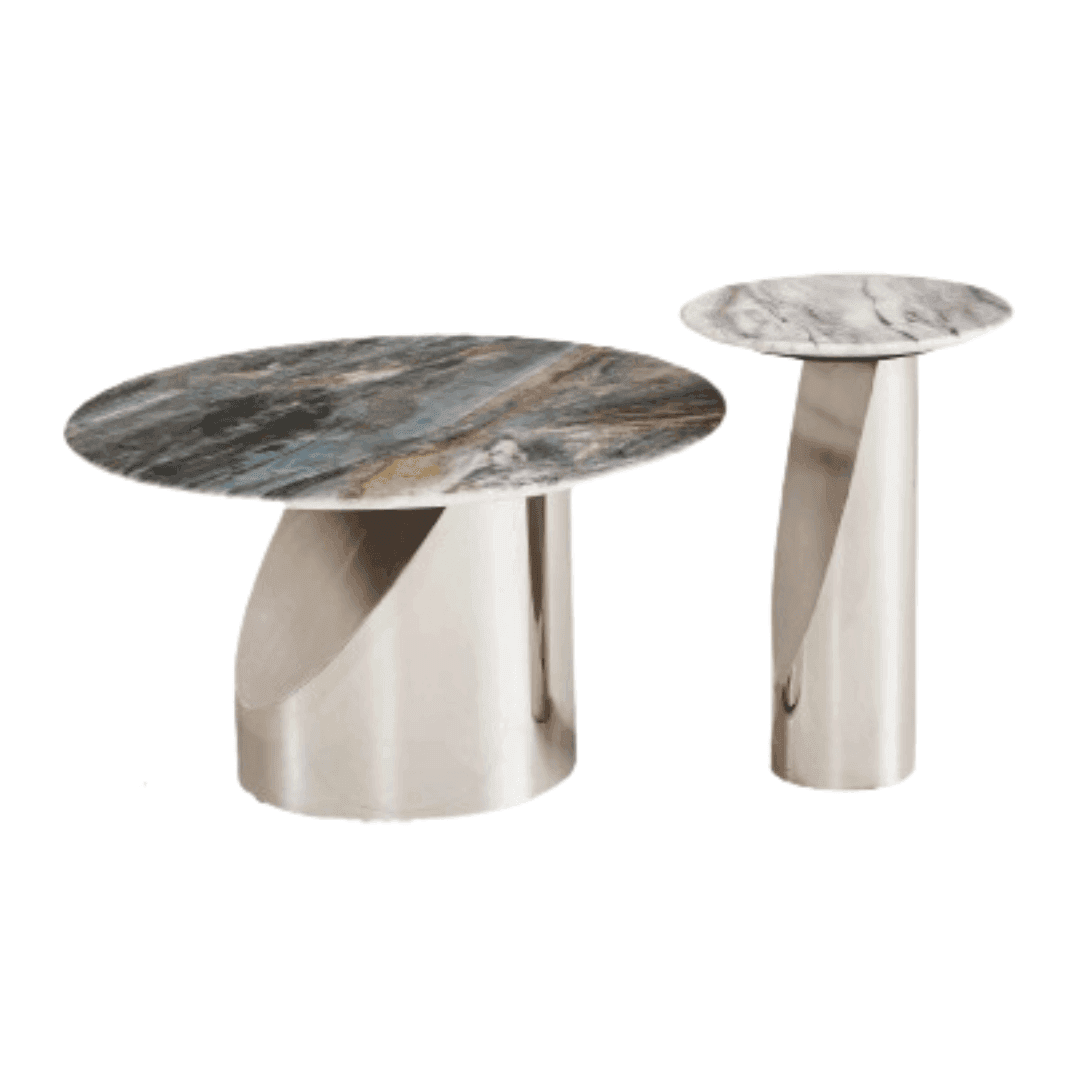 Sebastian Cultured Marble Nesting Coffee Table - Maxi Home Furnishing