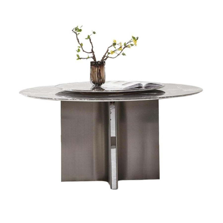 Ava Sintered Stone Round Dining Table - Maxi Home Furnishing