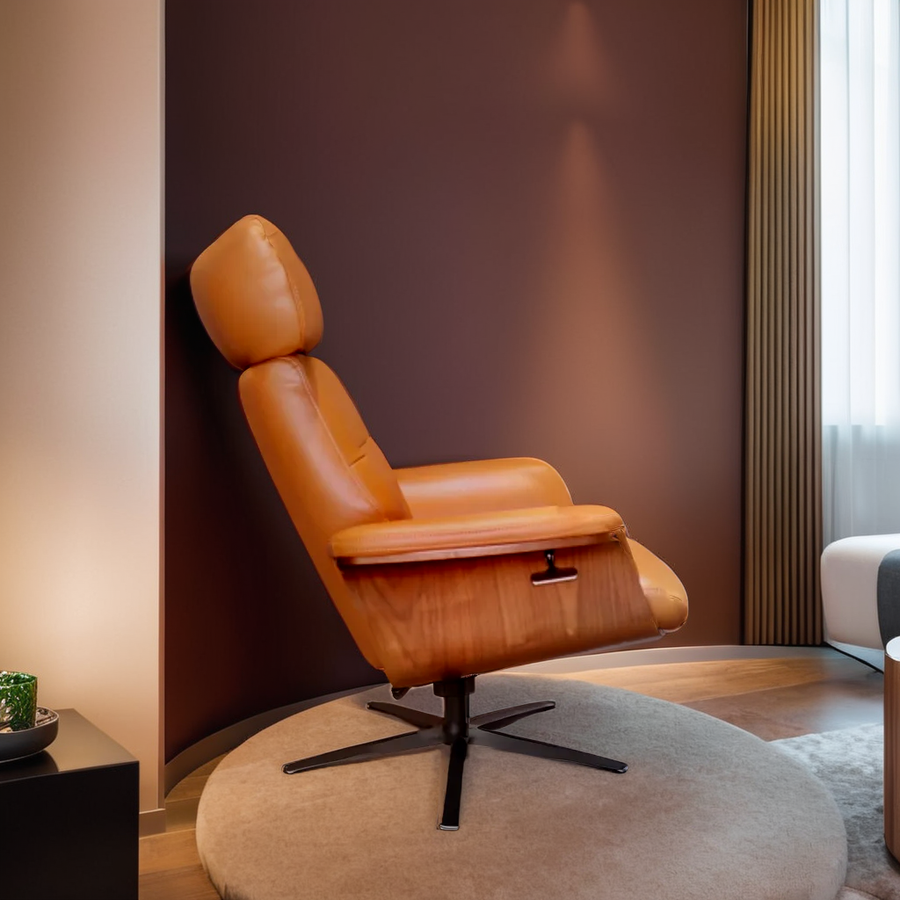 Histia Genuine Leather Armchair