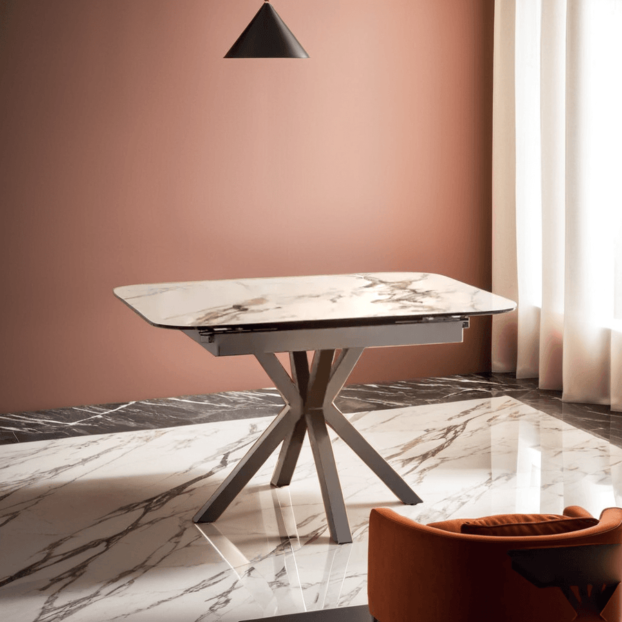 Darryl Sintered Stone Extendable Dining Table (90-120cm)