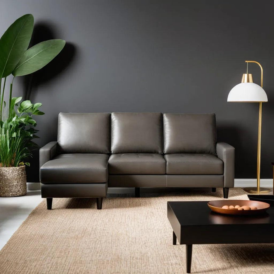 Kora Faux Leather Sectional Sofa