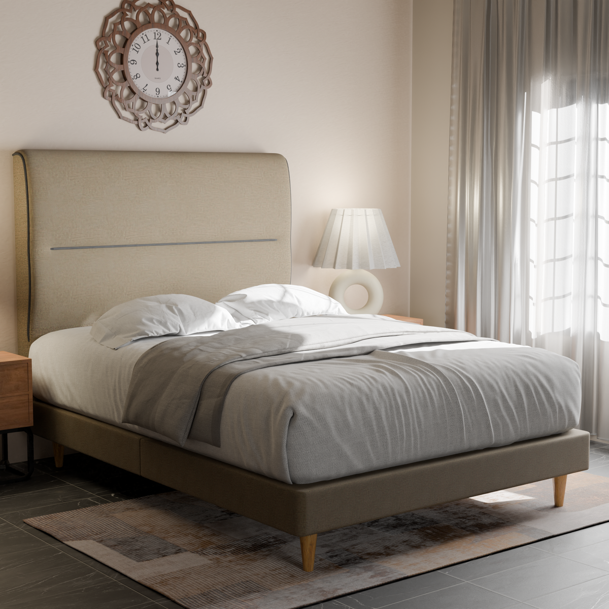 Jenner Fabric Bed Frame