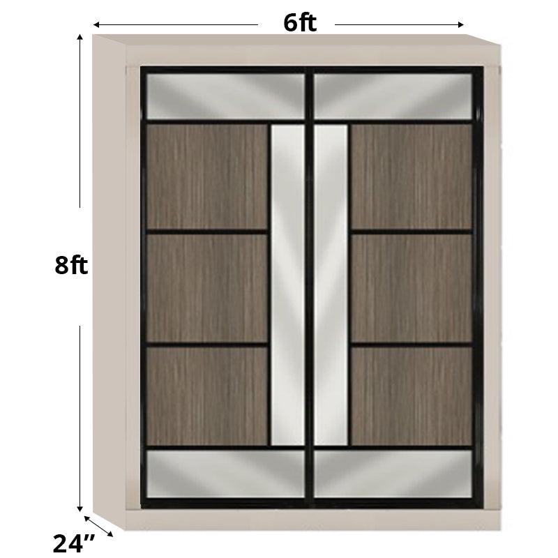 6ftx8ft Designer Wardrobe D5(NC-Q2) - Maxi Home Furnishing