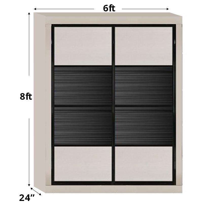 6ftx8ft Designer Wardrobe D9(NW-H9) - Maxi Home Furnishing