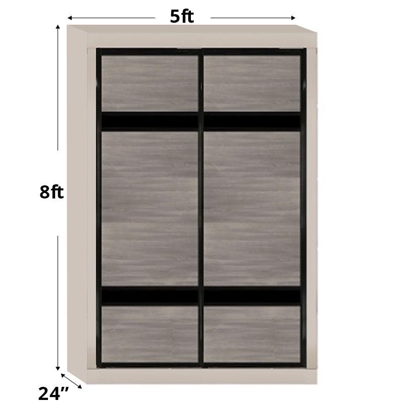 5ftx8ft Designer Wardrobe D2(AG-S8) - Maxi Home Furnishing