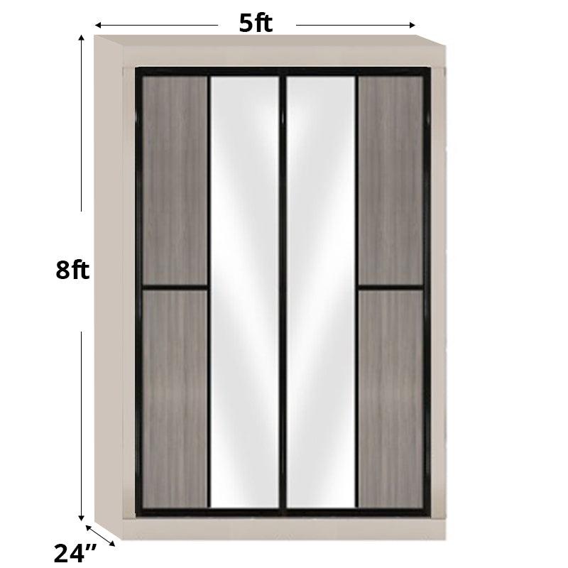 5ftx8ft Designer Wardrobe D3(AG-S1) - Maxi Home Furnishing