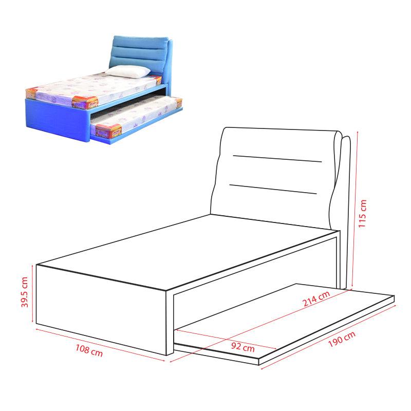 Lucy 3 in 1 Pull-Out Bed Frame - Maxi Home Furnishing