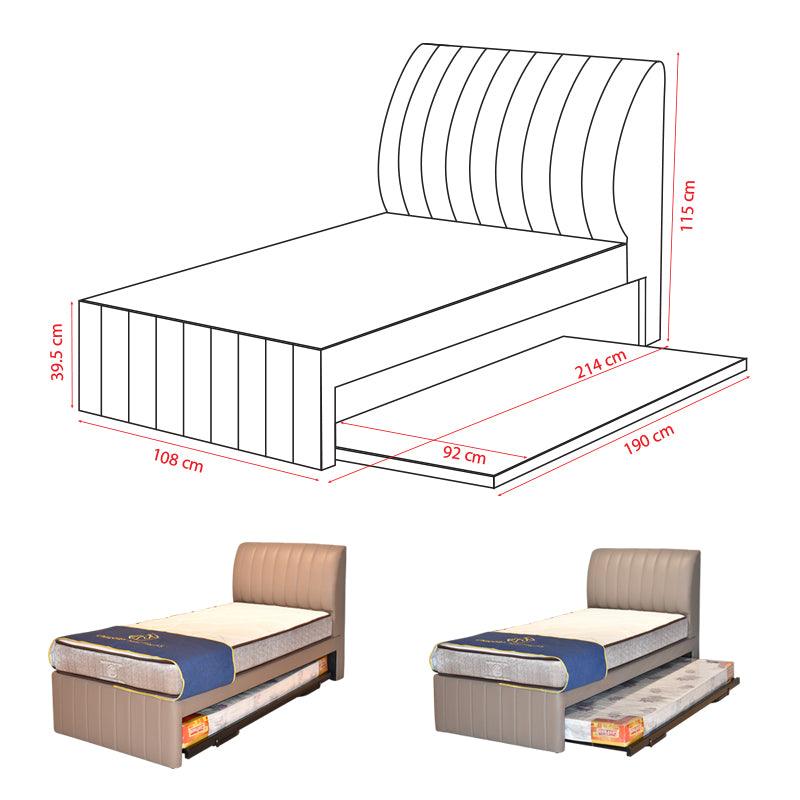 Vicky 3 in 1 Pull-Out Bed Frame - Maxi Home Furnishing